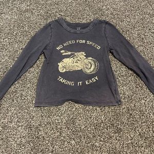 Aerie graphic long sleeve size XS